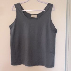 Chicos size 3 light gray polyester Tank
